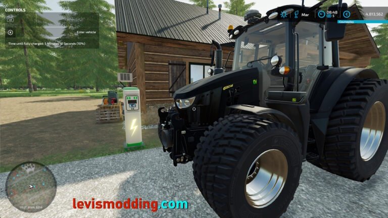 FS22 John Deere 6M electric